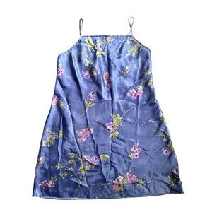 Gilligan And O'malley Purple Floral Satin Nightgown. Sleepwear, Lingerie. Size L